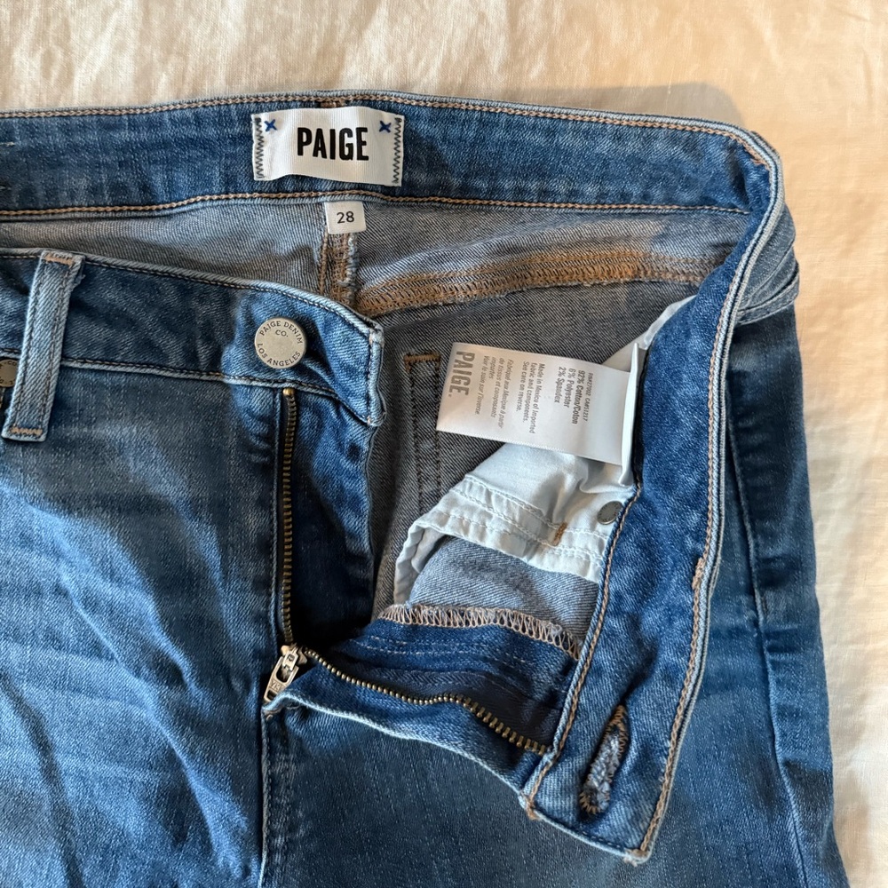 PAIGE Verdugo Flo Destructed Ankle Jeans - Picture 4 of 6